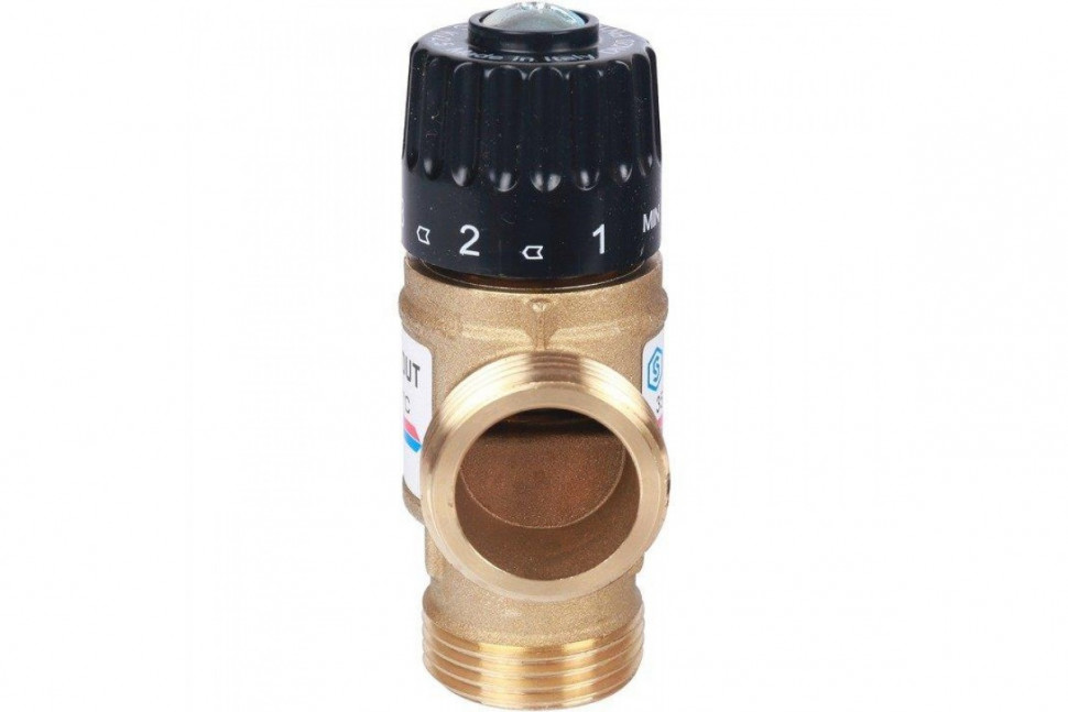 Клапан термостатический смесительный НР 1", 35-60°С, KV 2.5 м3/ч STOUT