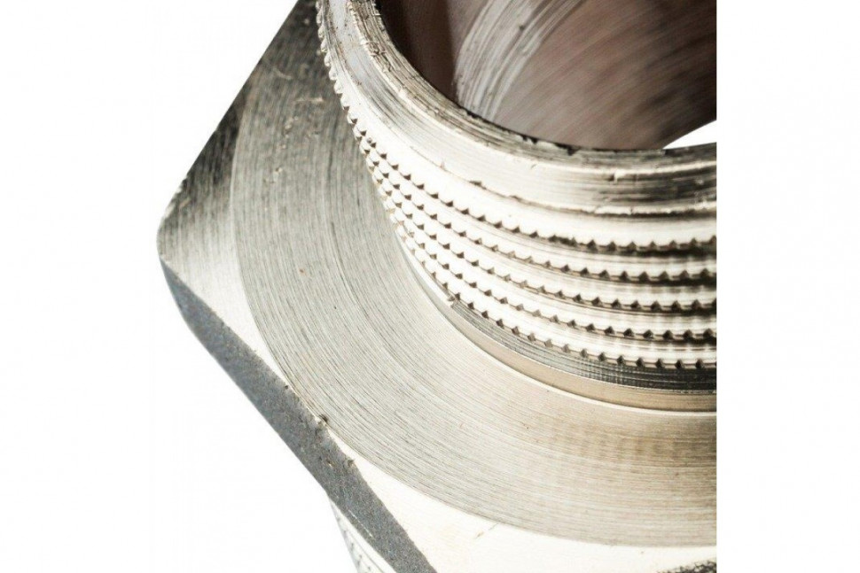 Ниппель НН переxодной 2"x1 1/4", никелированный STOUT