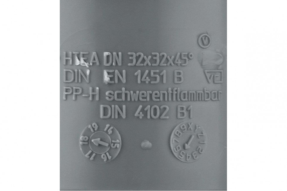 Тройник канализационный HTEA 32х32/45° Ostendorf