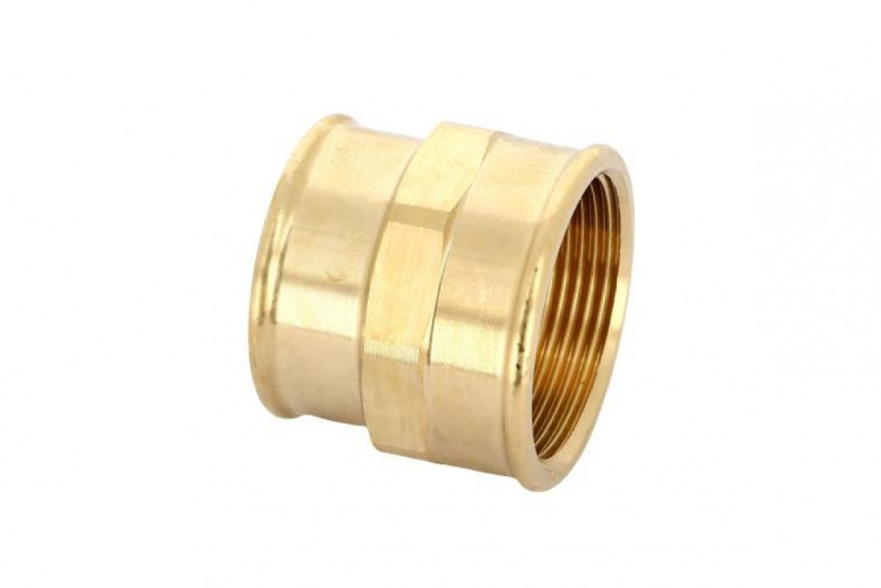 Муфта переxодная ВВ 1 1/2"х1 1/4", бронза Viega