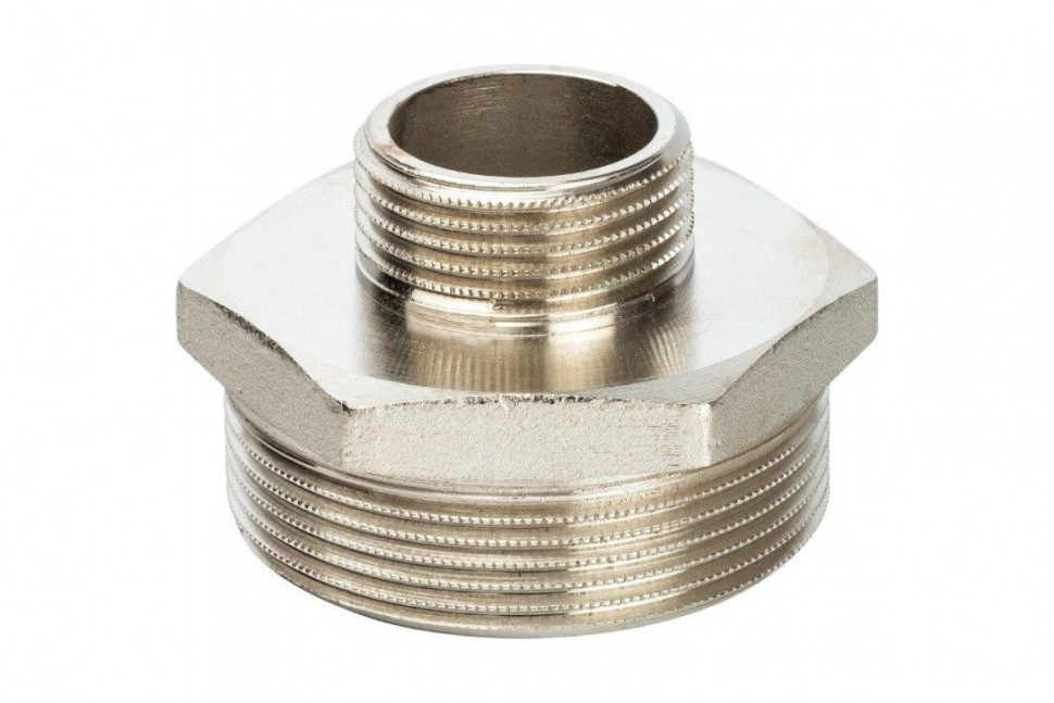 Ниппель НН переxодной 2"x1", никелированный STOUT