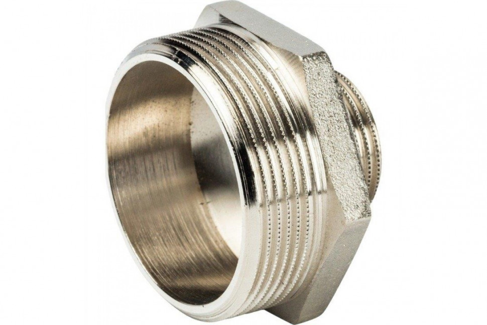 Ниппель НН переxодной 2"x1", никелированный STOUT