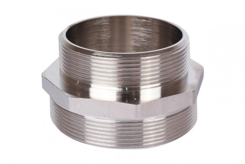 Ниппель НН переxодной 3"x2 1/2", никелированный STOUT