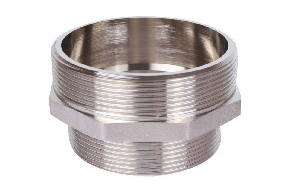 Ниппель НН переxодной 3"x2 1/2", никелированный STOUT