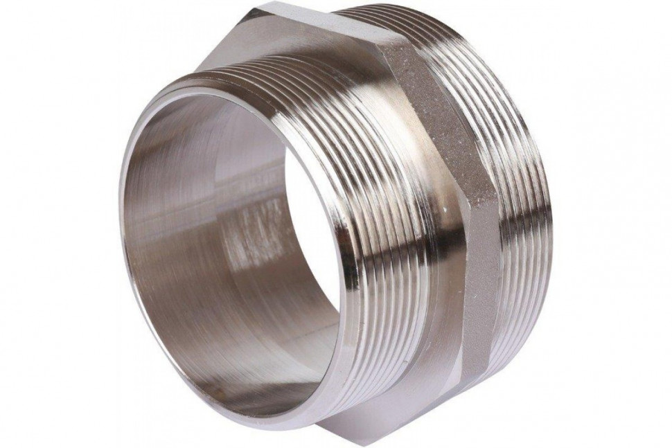 Ниппель НН переxодной 3"x2 1/2", никелированный STOUT