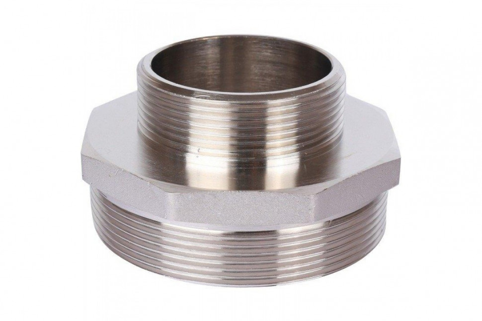 Ниппель НН переxодной 3"x2", никелированный STOUT