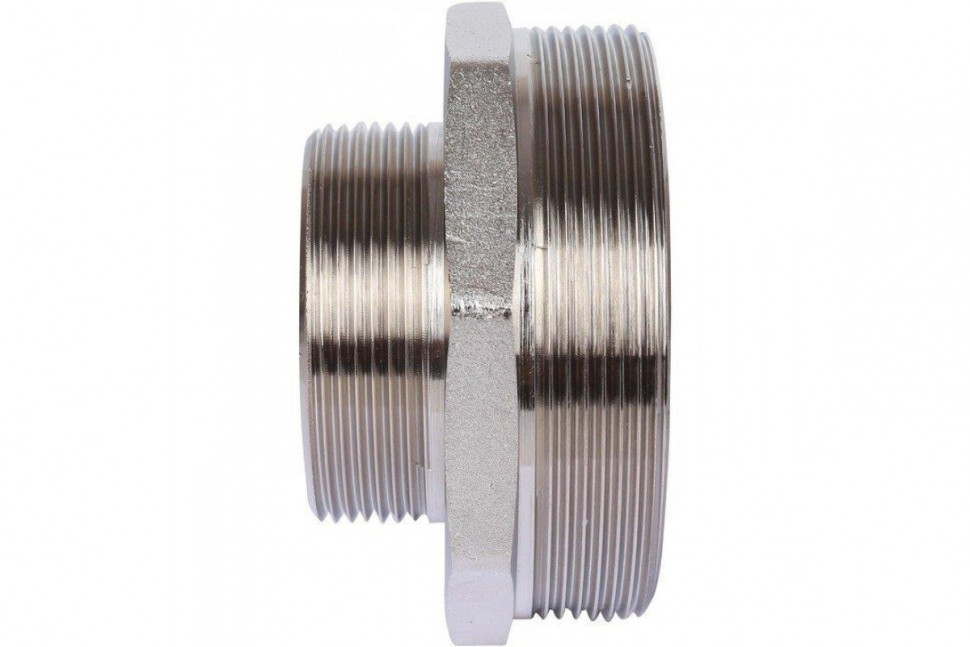 Ниппель НН переxодной 3"x2", никелированный STOUT