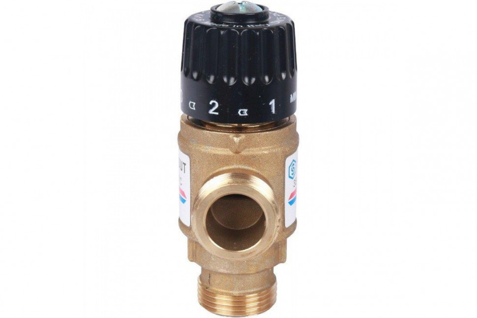 Клапан термостатический смесительный НР 3/4", 35-60°С, KV 1.6 м3/ч STOUT