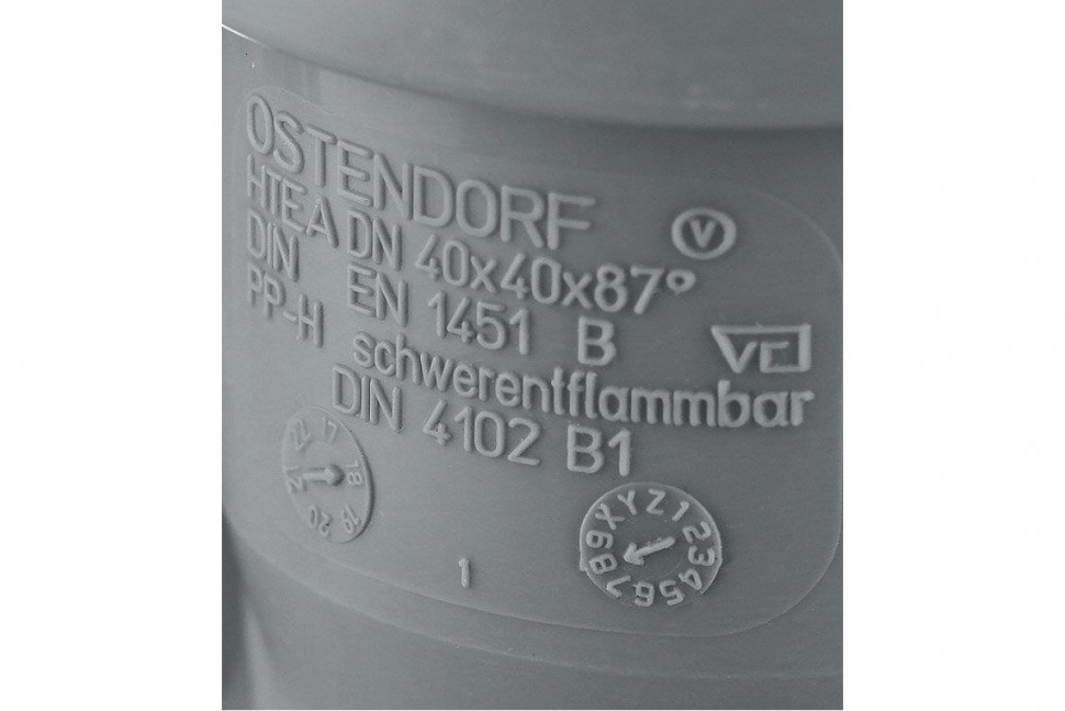 Тройник канализационный HTEA 40х40/90° Ostendorf