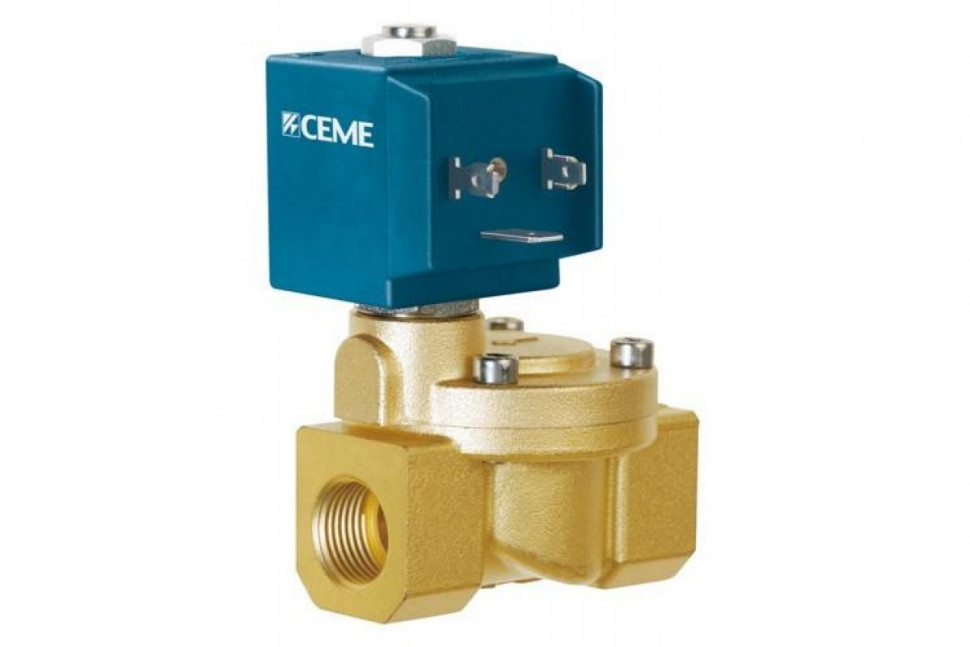 Клапан электромагнитный нормально закрытый ВВ 1/2" Ceme