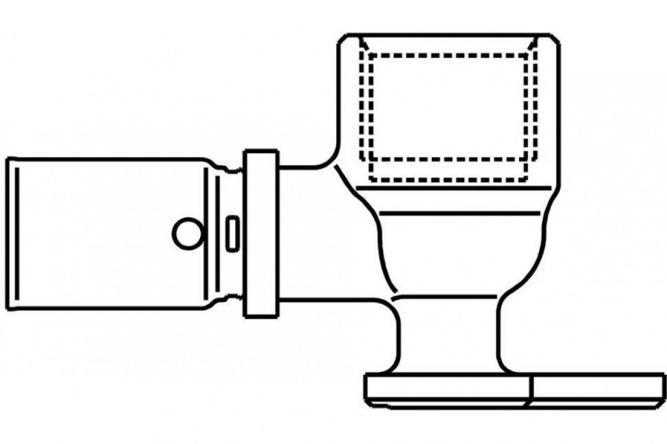 Угольник-пресс с креплением Сofit P 20 x 3/4 Oventrop