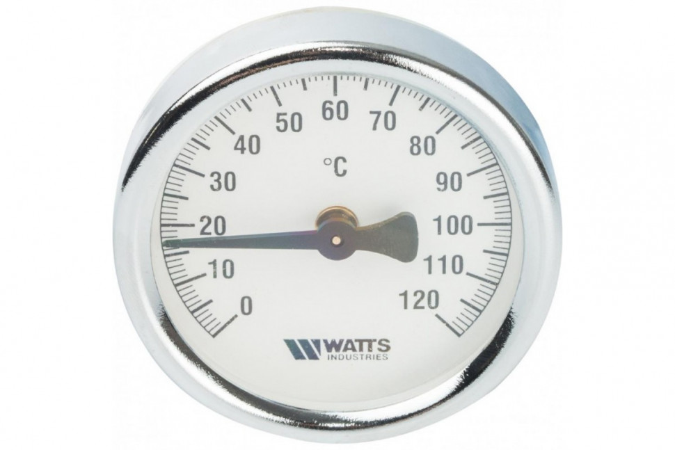 Термометр биметаллический 63 мм с крепежной пружиной, накладной Watts F+R810 TCM
