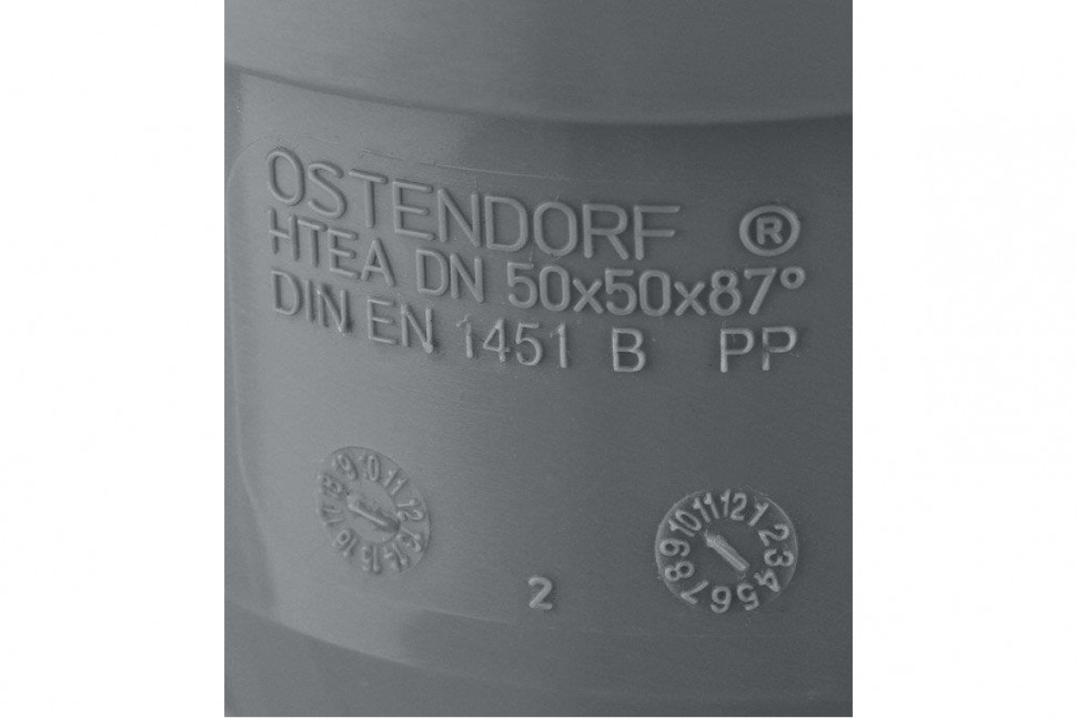 Тройник канализационный HTEA 50х50/90° Ostendorf