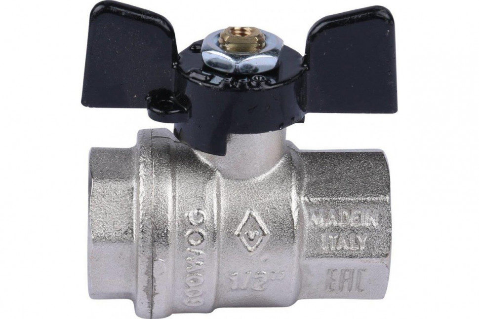 Кран шаровый ВВ бабочка 1/2" Bugatti