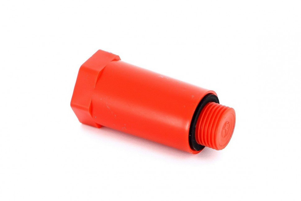 Заглушка монтажная красная 1/2" НР