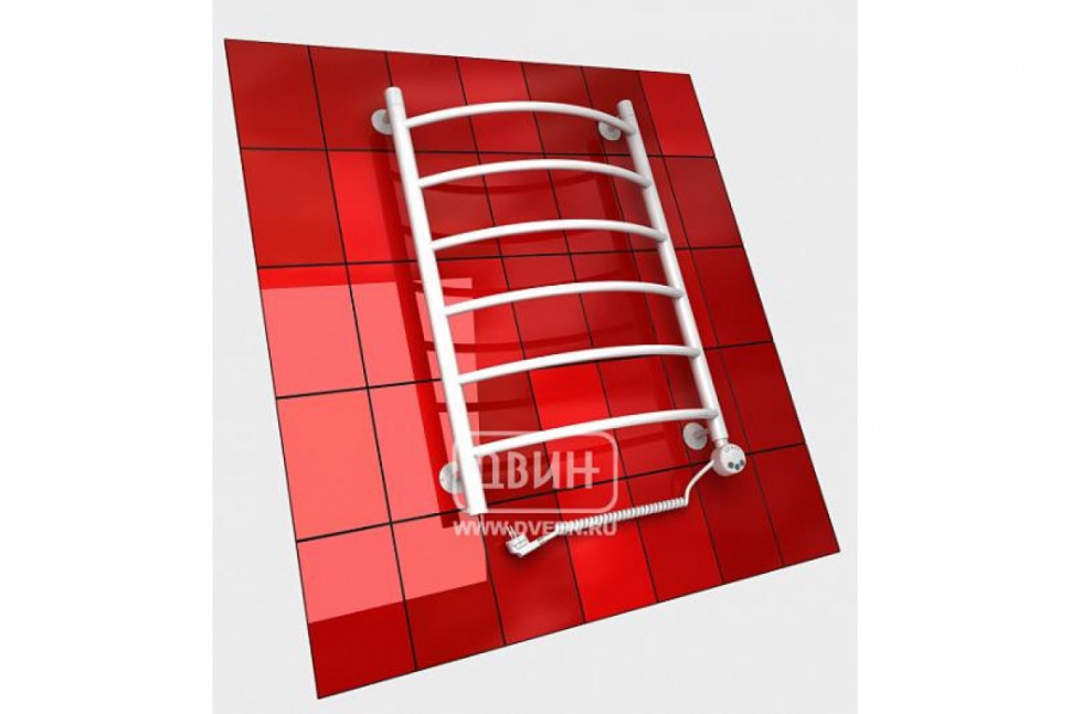 Полотенцесушитель электрический R 100/60 1"-1/2" , белый Двин