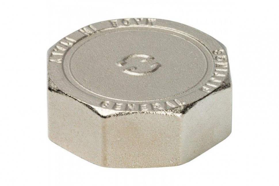 Заглушка ВР 1 1/2", никелированная STOUT