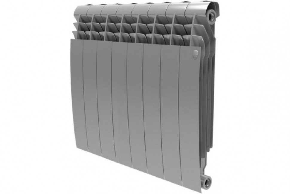 Радиатор биметаллический секционный Royal Thermo Biliner Silver Satin 500 8 секций, боковое подключение