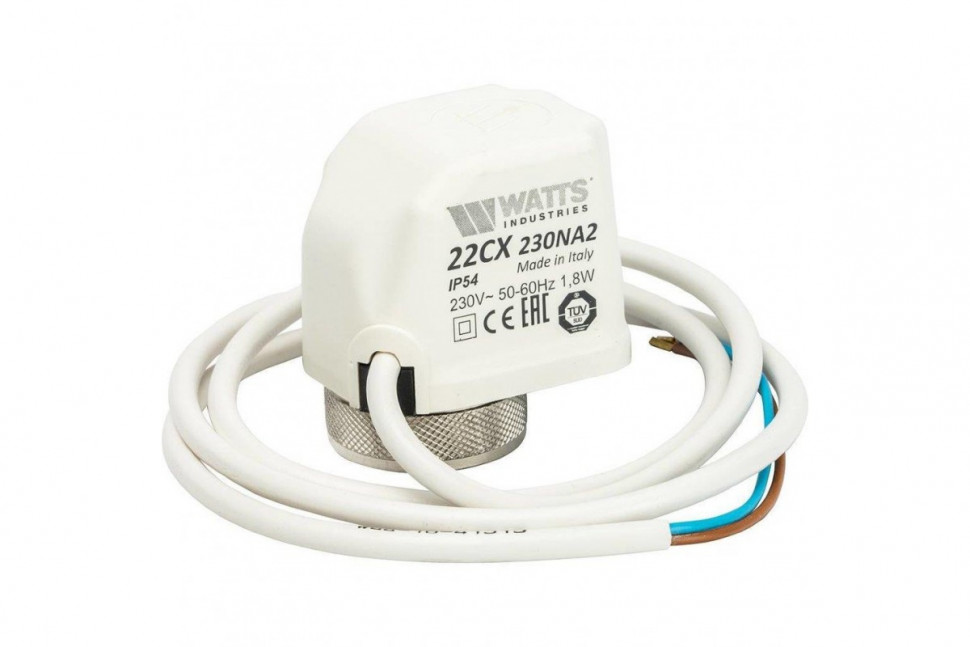 Привод термоэлектрический 230 В, нормально открытый 22CX230NA2 Watts