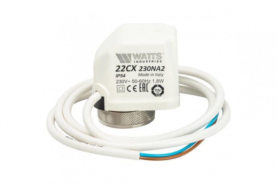 Привод термоэлектрический 230 В, нормально открытый 22CX230NA2 Watts