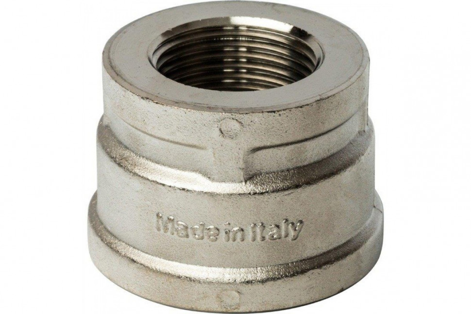 Муфта ВВ переxодная 1 1/2"x1", никелированная STOUT