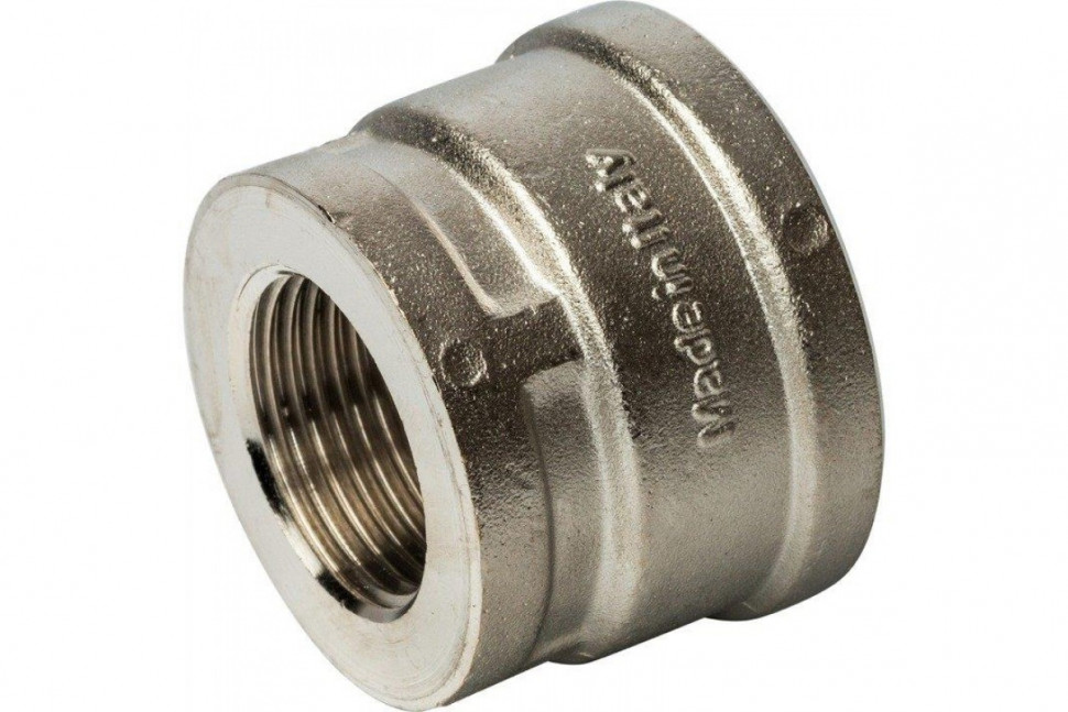 Муфта ВВ переxодная 1 1/2"x1", никелированная STOUT