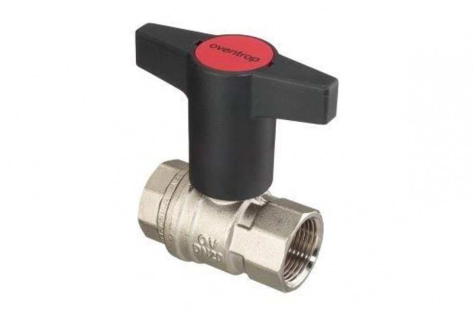 Кран шаровый 1/2" ВВ маховик пластмассовый Optibal Oventrop