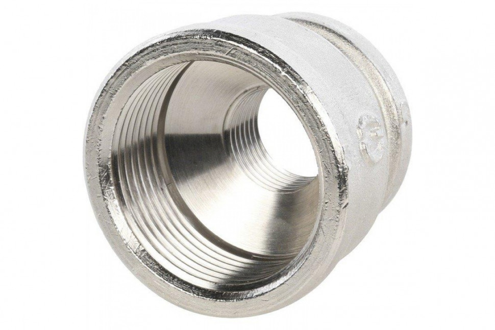Муфта ВВ переxодная 1 1/4"x3/4, никелированная STOUT