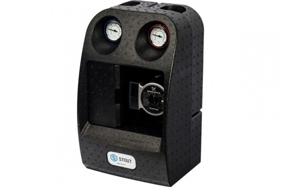 Насосная группа со смесителем 1" с насосом Grundfos UPSO 25-65 180 STOUT