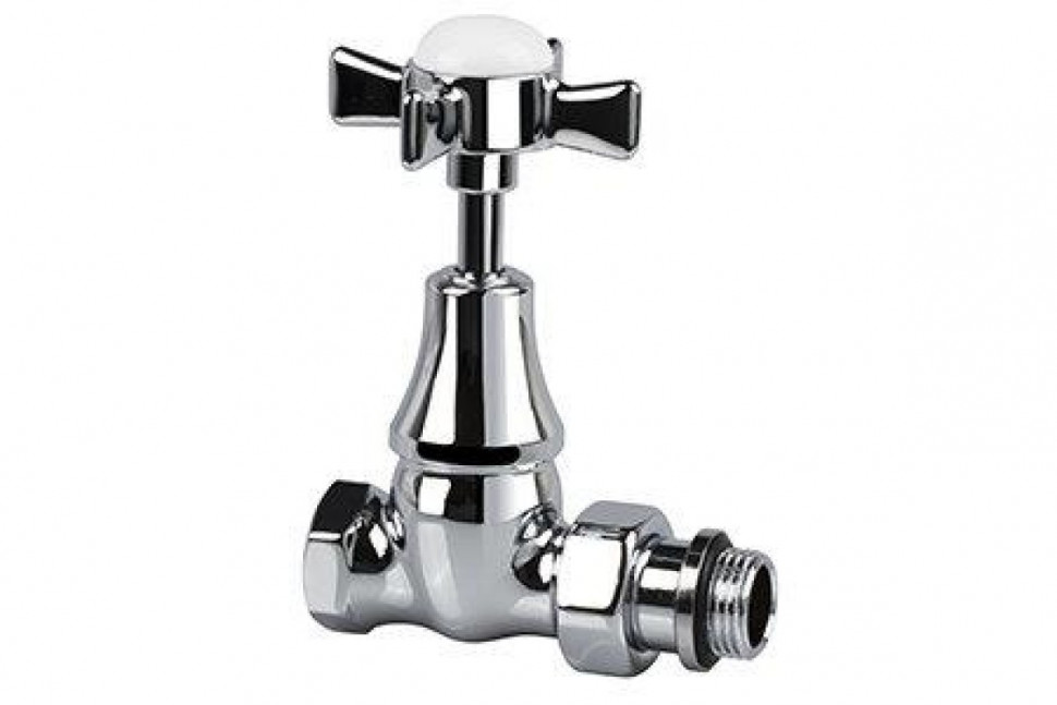 Клапан прямой для радиатора Victoria 1/2", хром SR Rubinetterie