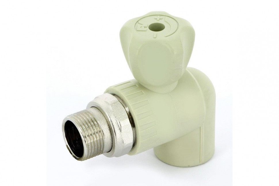 Кран шаровой радиаторный 25x3/4" НР, угловой PPR FV-Plast