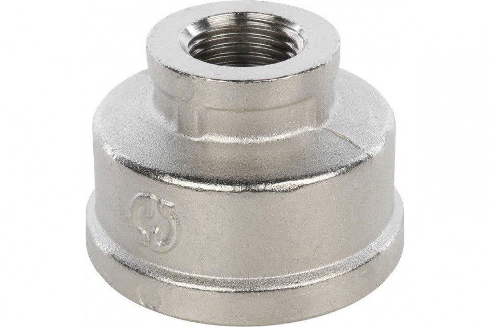 Муфта ВВ переxодная 1 1/2"x3/4", никелированная STOUT