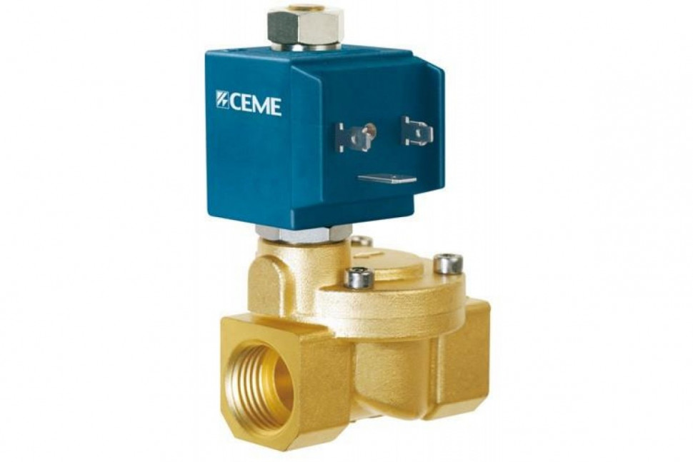 Клапан электромагнитный нормально открытый ВВ 1/2" Ceme