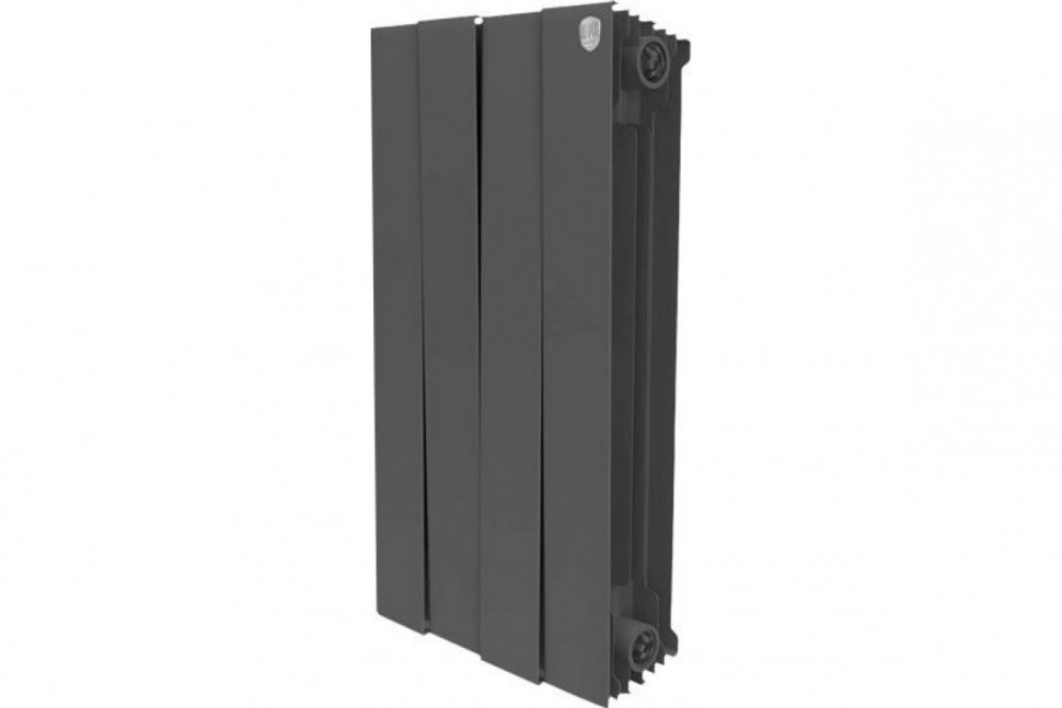 Радиатор биметаллический секционный Royal Thermo PianoForte Noir Sable 500 4 секции, боковое подключение
