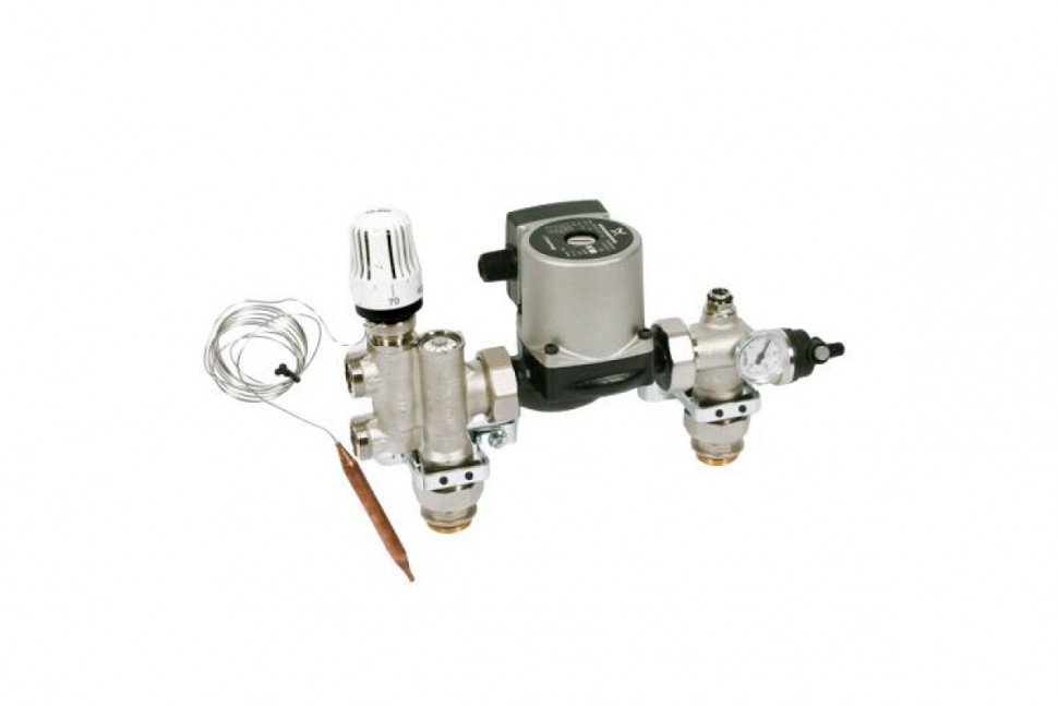 Насосно-смесительная группа Solomix 1" с насосом Grundfos UPSO 25-65 130 UNI-FITT
