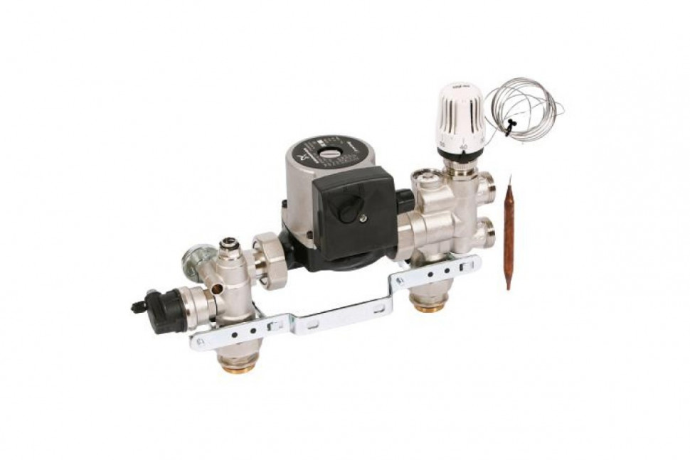 Насосно-смесительная группа Solomix 1" с насосом Grundfos UPSO 25-65 130 UNI-FITT