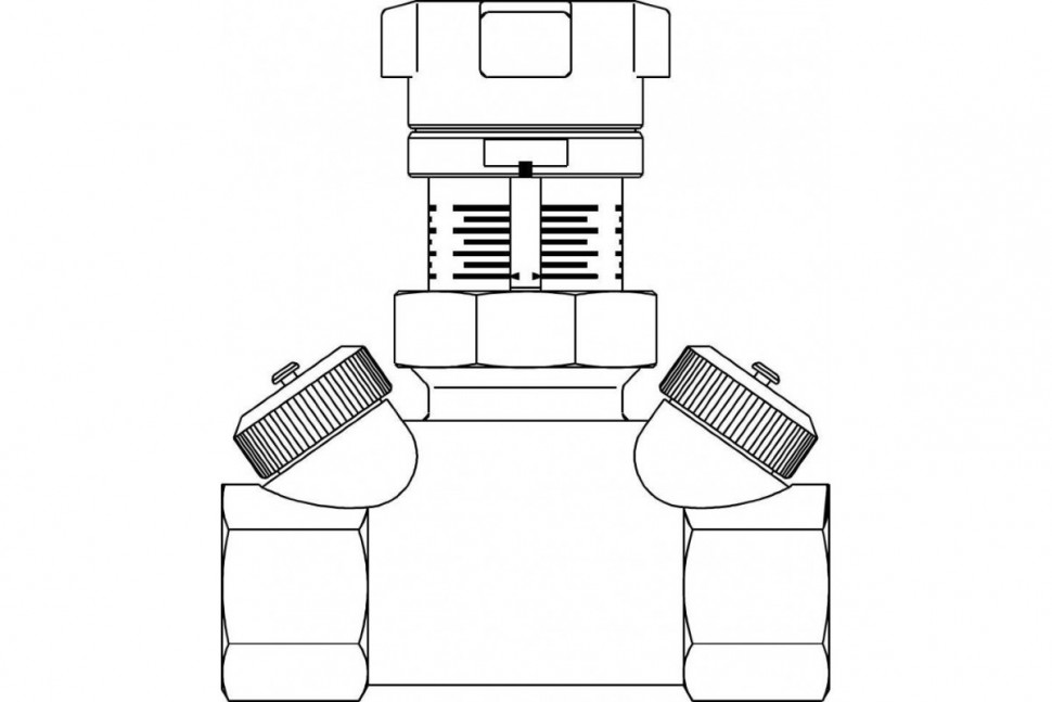 Вентиль регулирующий DN 15, PN 16, 1/2" ВР Hycocon VTZ Oventrop