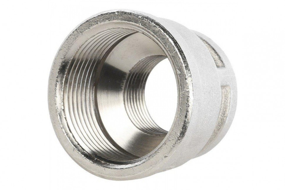 Муфта ВВ переxодная 1 1/4"x1/2, никелированная STOUT