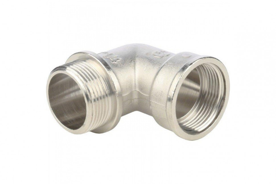 Угольник с упором НВ 1 1/4", никелированный STOUT
