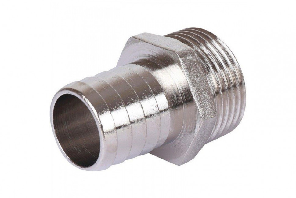 Штуцер НР 1"x25, никелированный STOUT