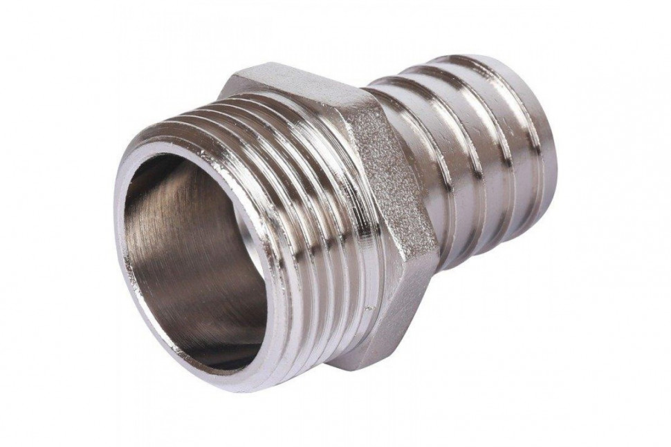 Штуцер НР 1"x25, никелированный STOUT