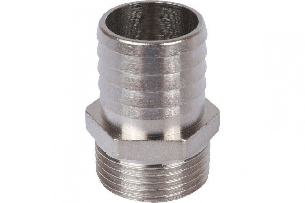 Штуцер НР 1"x30, никелированный STOUT