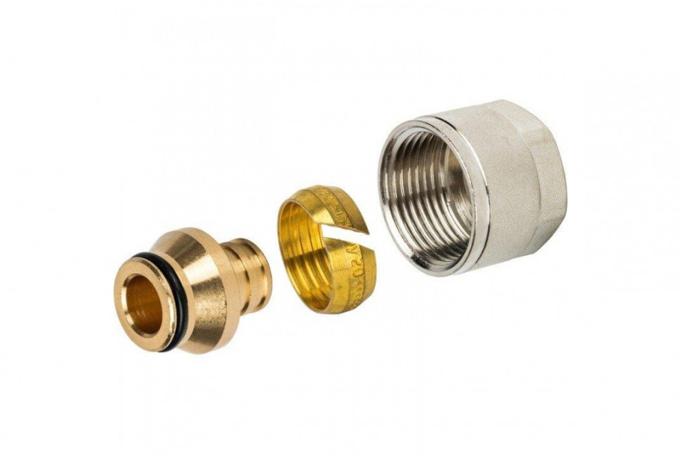 Фитинг компрессионный для труб PE-X 20х2,8х3/4" STOUT