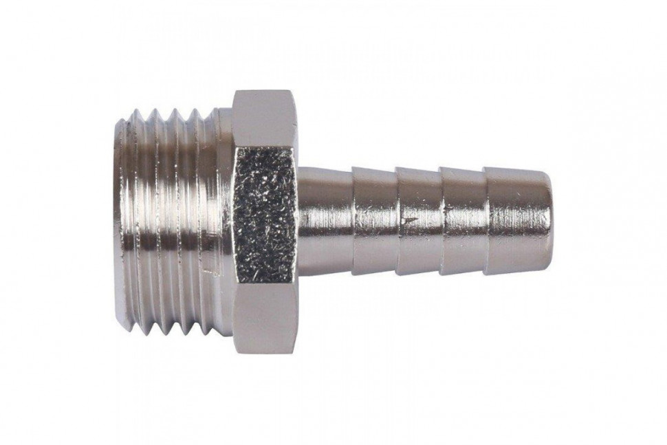 Штуцер НР 1/2"x10, никелированный STOUT