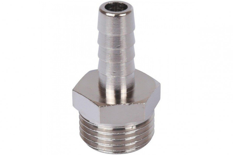 Штуцер НР 1/2"x10, никелированный STOUT