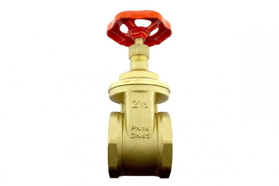Задвижка клиновая резьбовая 2 1/2", муфтовая латунная Itap