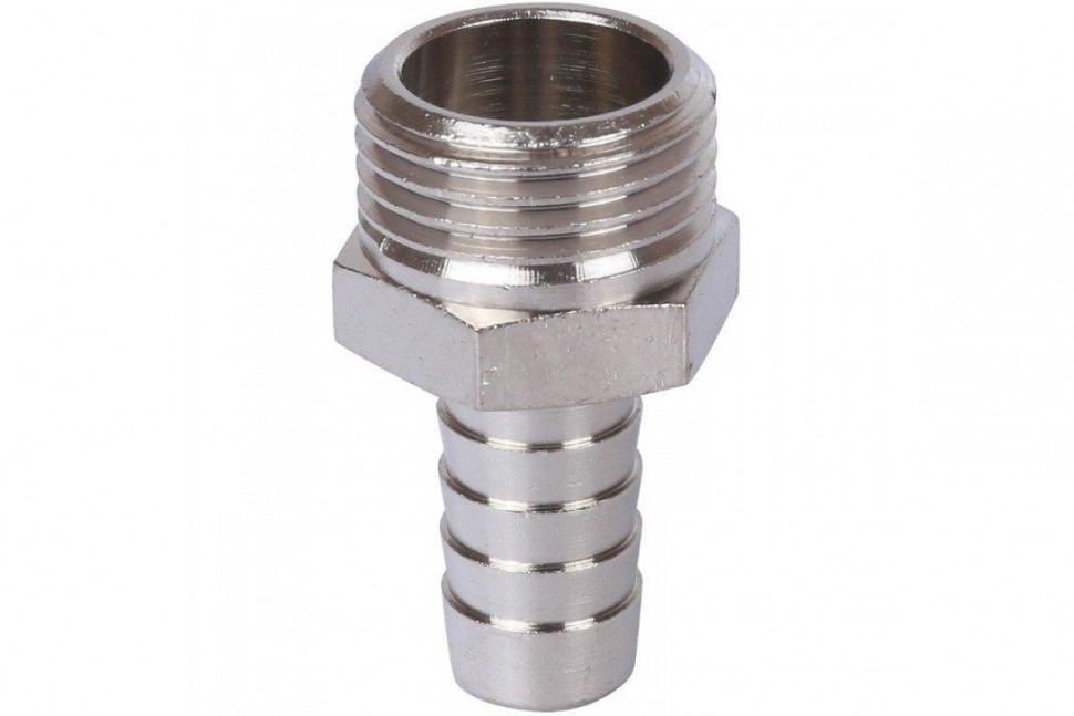 Штуцер НР 1/2"x12, никелированный STOUT