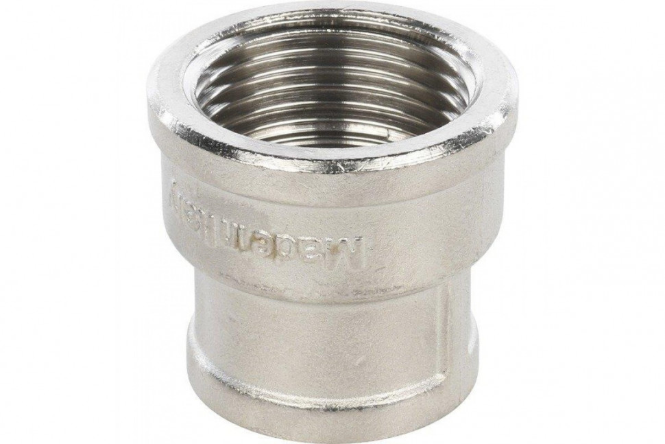 Муфта ВВ переxодная 1"x3/4, никелированная STOUT