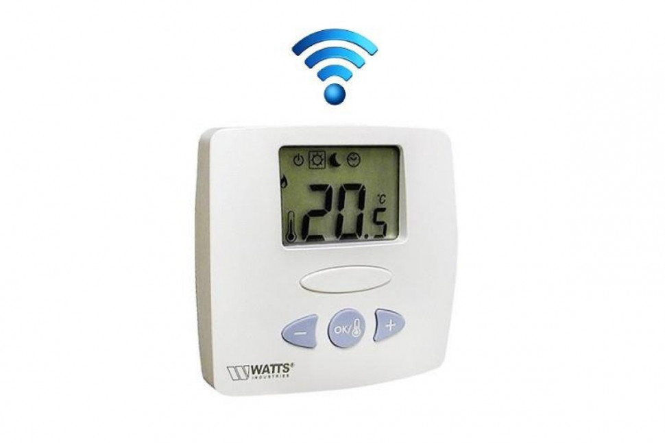 Радиотермостат комнатный электронный WFHT-RF LCD с диспплеем Watts