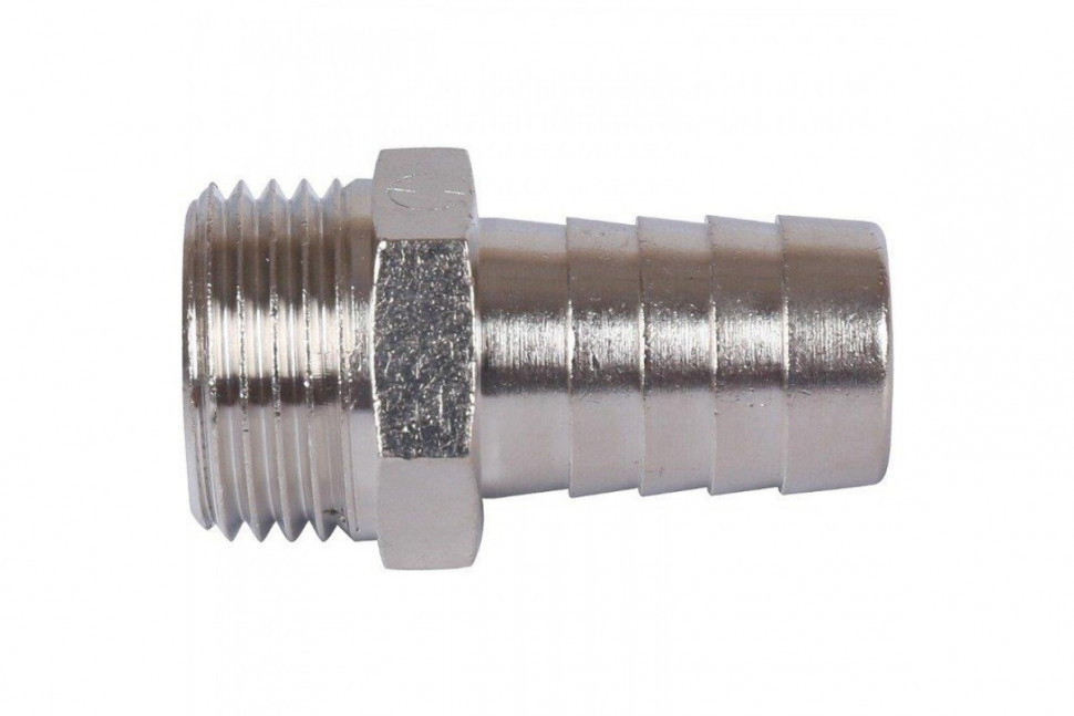 Штуцер НР 1/2"x16, никелированный STOUT